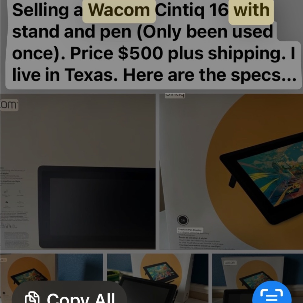 Cintiq 16 Tablet with Stand and Pen - Black